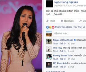 Dàn sao Việt gửi lời chia buồn sau khi biết tin bố Hồng Ngọc qua đời