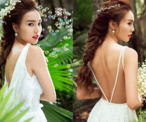 Nàng "Cám" Lan Ngọc vai trần gợi cảm giữa rừng