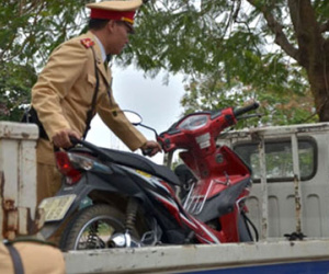 Những lỗi vi phạm giao thông bị tạm giữ xe máy