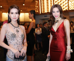 Hà Hồ khoe ngực, Ngọc Trinh khoe eo trên thảm đỏ