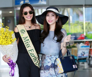 Hoa hậu Trái đất 2015 rạng rỡ ở Sài Gòn
