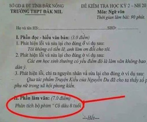 Thực hư đề thi phân tích phim “Cô dâu 8 tuổi” gây xôn xao dư luận