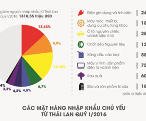 Hàng Thái tràn vào Việt Nam từ đôi dép đến ôtô