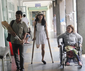Nữ sinh bị cưa chân vẫn ước mơ làm công an