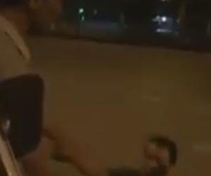 Công an nói gì về pha ngã “có 1 không 2” của Thiếu tá công an?