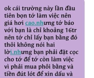 Đặt cọc 8 triệu, nhập đường dây học ĐH "siêu tốc" 1 tuần có bằng