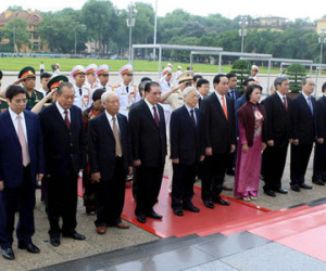 Lãnh đạo Đảng, Nhà nước vào Lăng viếng Chủ tịch Hồ Chí Minh