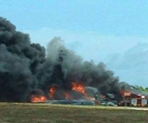 Oanh tạc cơ B-52 Mỹ rơi tại đảo Guam