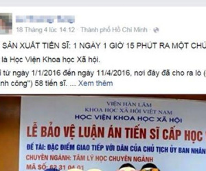 Tất cả luận văn tiến sĩ phải được công khai trên mạng