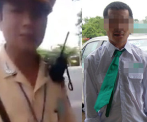 Tranh cãi vụ CSGT bắt lỗi lái xe taxi mặc sai trang phục