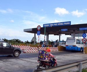 12g trưa 21-5: dừng thu phí trạm Sông Phan trên quốc lộ 1