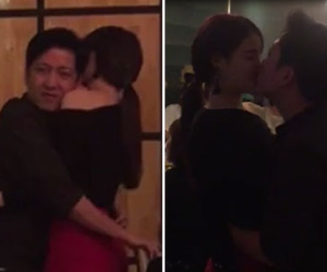 Lộ clip Trường Giang - Nhã Phương ôm hôn nhau mùi mẩn trong quán ăn