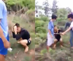 Người chia sẻ clip nữ sinh đánh hội đồng bị hành hung