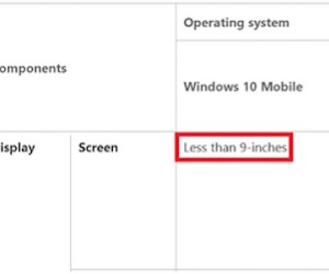 Windows 10 Mobile hỗ trợ thiết bị lên đến 9 inch