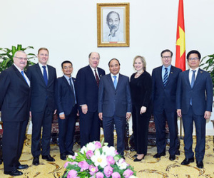 Thủ tướng tiếp Hội đồng Kinh doanh tháp tùng Tổng thống Obama