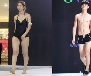 Thí sinh Next Top lộ chân thô, người mỏng với đồ bơi