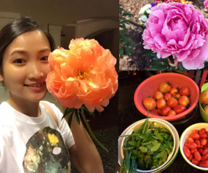 Vợ 9x của Lam Trường học làm vườn để có rau sạch cho chồng