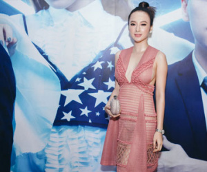 Angela Phương Trinh hở từ vòng 1 đến nội y bên dưới vì đầm Burberry