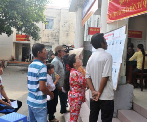 Một tổ bầu cử bị hủy kết quả vì phát hiện vi phạm
