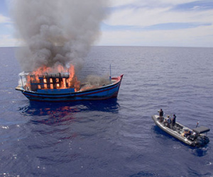 Palau đốt tàu cá Việt Nam