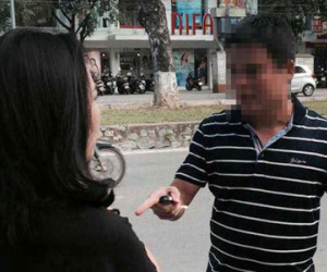 Xưng là nhân viên Bộ Y tế, chỉ tay, thách thức CA sau va chạm xe