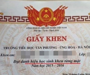 Hà Nội: Phụ huynh ngơ ngác vì "giấy khen từng mặt"