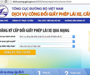 Quy trình đăng kí cấp giấy phép lái xe quốc tế qua mạng