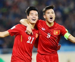 Tuyển Việt Nam tăng 12 bậc nhờ thắng Syria 2-0