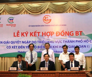 Ký hợp đồng gần 10.000 tỉ chống ngập cho TP HCM