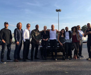 "Fast & Furious 8" khoe phim trường cháy nổ trên băng tuyết