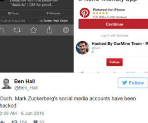 Mark Zuckerberg bị hack tài khoản Twitter và Pinterest