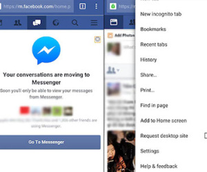 Cách chat Facebook khi truy cập bằng trình duyệt di động
