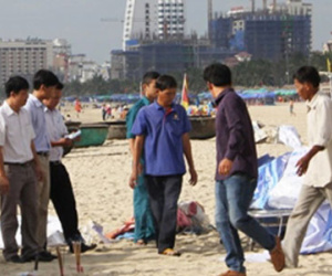 Thi thể trương phình nổi trên biển ở Đà Nẵng