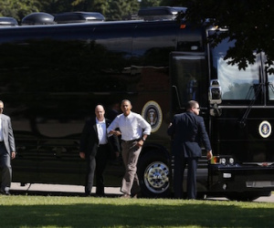Bí mật xe bus bọc thép của Tổng thống Mỹ Obama