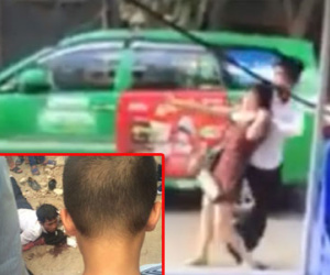Đi "cặp bồ" bị tóm sống, chồng kề dao vào cổ vợ lôi dọc hồ Đền Lừ