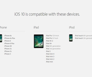 Danh sách các thiết bị sẽ được nâng cấp lên iOS 10