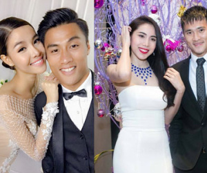 Những đám cưới "dậy sóng" của cầu thủ Việt