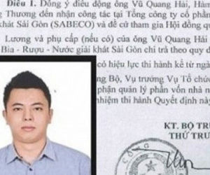 Con trai ông Vũ Huy Hoàng có thể nhận hơn 1 tỷ tiền lương