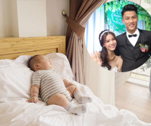 Ly "Kute" khoe con trai bụ bẫm sau đám hỏi của Mạc Hồng Quân
