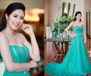 Ngọc Hân khoe khéo vai trần, ngực đầy
