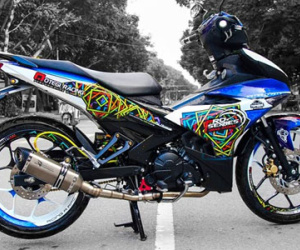Exciter 150 độ cặp mâm R3 của biker Trà Vinh