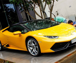 Siêu xe Huracan của Cường Đô La phối màu đẹp mắt