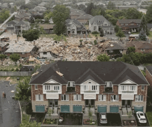 Canada: Nổ lớn, nhà bị xé nát như gặp lốc xoáy