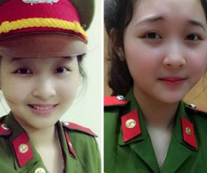 Nữ cảnh sát xinh đẹp tại Nghệ An bất ngờ nổi tiếng mạng