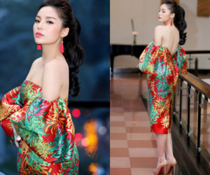 Hoa hậu Kỳ Duyên mặc trễ nải đi event ở Hà Nội