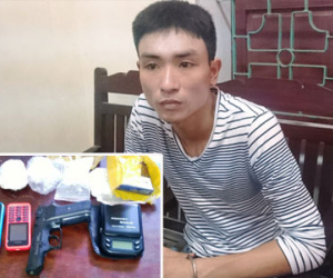 6 cảnh sát khống chế "đại gia trẻ" cầm súng đi giao ma túy