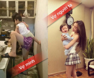 "Vợ em xấu xí em thương, vợ người sang chảnh hot-gơn mặc người"