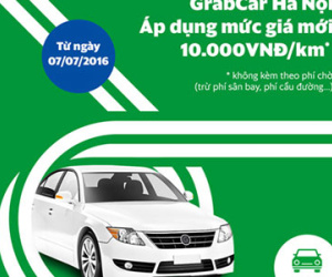 Grab Hà Nội tăng cước lên 10.000 đồng/km