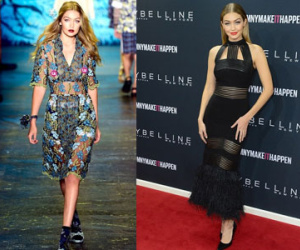 Bộ sưu tập váy xuyên thấu của Gigi Hadid