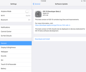 Đã có iOS 10 beta 2 cho iPhone và iPad